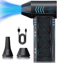 YQQ Aire Comprimido130000 rpm Pistola de sopladora de aire inalambrica Aire Comprimido para PC Laptop Sofá Muebles Coche2179 - como en la foto - Ver 1