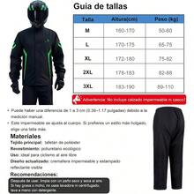 Impermeable Motociclista ore y Muer Camarra para Motociclista ore y Pantalón Impermeable con Refleos Entrepierna Amplia Transpirable Comodidad y Duradero - XL170175cm7085kg - Ver 2
