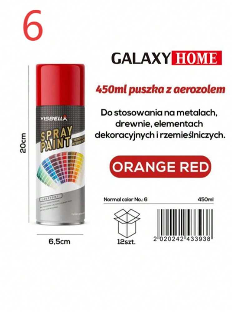 450ml Multi-Surface Spray Paint, 35 Colors Available, Suitable For Metal, Wood And Various Materials - Multicolor - View 37