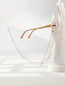 1 chiếc dây đeo kính hình bướm bằng kim loại thời trang, đa năng. - Hoa Tulip Vàng-462 - Xem 1