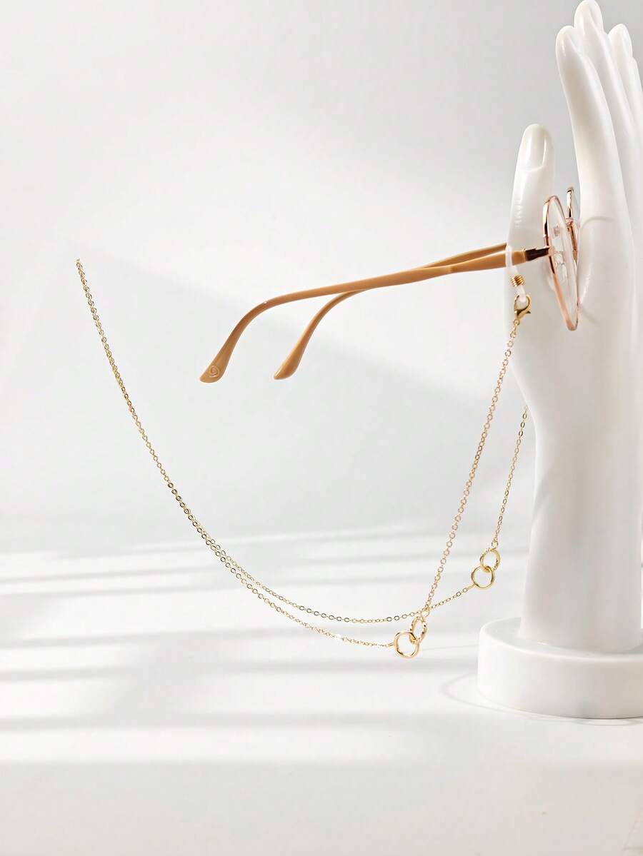 1 chiếc dây đeo kính hình bướm bằng kim loại thời trang, đa năng. - Hoa Tulip Vàng-462 - Xem 1