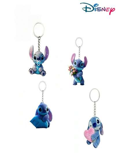 Disney 1 st Authorized Stitch akryl telefonnyckelring, söt dekoration, julklapp