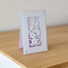 1个花框金属切割模具，DIY剪贴簿压花模具，卡片制作模板，适用于相册、手工卡片装饰