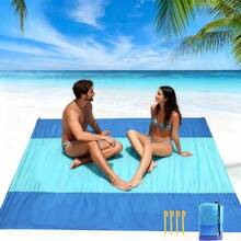 Manta De Playa para CampingMantel De 210 X 200 Cm para Picnic Lo Que Lo Hace Perfecto para Actividades Al Aire Libre Viajes A La Playa Y Campamentos - Azul - Ver 1