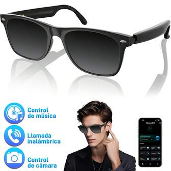 Gafas inteligentes Bluetooth, imprescindibles para viajar con estilo, integran llamadas, traducción, asistente de idiomas, toma de fotografías y escucha de música.