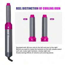 5IN1 Hot Air Styler - Upgraded Strong Suction Multi-Functional Hair Dryer With Five-In-One Head Changer For Straight & Curling Iron - Xem 4