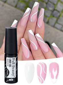 Sơn gel kẻ viền móng tay đen trắng 5ml, dụng cụ vẽ móng nghệ thuật, kẻ đường viền, vẽ graffiti, vẽ sọc, gel móng kiểu Pháp, phụ kiện làm móng, cọ vẽ, tự làm móng, móng cưới, cần thời gian sấy khô. - Đen và trắng - Xem 4