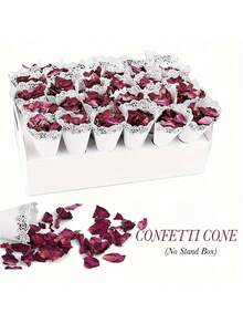 10 tubos de flores de papel con forma de corazón para bodas y fiestas, con diseños de corazones recortados, mariposas y estampados de rosas. Perfectos para decoraciones de pétalos de fiesta, tubos de ramos y decoraciones de confeti. - Multicolor - Ver 2