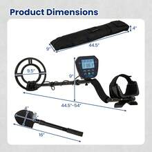 Professional Metal Detector For Adults Waterproof Pinpoint Advanced DSP Chip - Black - View 2