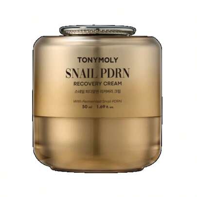 TONYMOLY Snail Mucin & PDRN Recovery Cream 50ml - Anti-Aging Face Cream For Wrinkles, Elasticity & Damaged Skin Repair