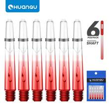 HUANQU 6 Stücke 40mm PC Dartflights, 2BA Farbverlauf Spiralmuster transparente Dartschäfte, 6 Farben erhältlich (Orange/Schwarz/Rot/Gelb/Blau/Grün), Ersatz Dart Zubehör kompatibel mit Stahl- und Softdarts, geeignet für alle Dartspieler - lebendige Mischfarben, PC Material, perfekt als Weihnachts-, Oster-, Valentinstags-, Geburtstags-, Neujahrgeschenk, Dart Zubehör, bestes Weihnachtsgeschenk - Verschiedenfarbig - Übersicht 12