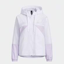 Adidas Women's Hooded Zip-Up Jacket, Spring/Autumn IP0751 - Mauve Purple - View 1