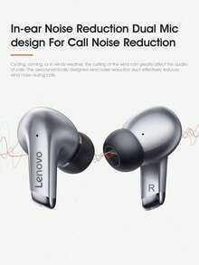 Tai nghe Bluetooth không dây Lenovo LP5, tai nghe thể thao hai bên tai chống ồn, tương thích với nhiều nền tảng điện thoại di động. - Xám - Xem 5