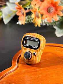 优雅木纹迷你环形计数卡片套装，便携式简约念珠计数器，计数范围0-99999，中东阿拉伯祈祷计数器，多用途计数器 - 彩色 - 查看 7