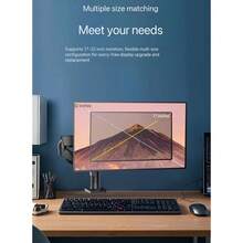 Philips Monitor Arm Stand With Display, No-Drill Mounting Bracket,Adjustable And Rotating Mechanical Arm SPT7218