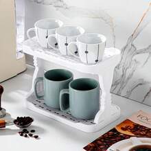 Giá để đồ nhiều tầng kiểu Nhật Bản, giá để cốc nước/trà nhà bếp/quầy bar rất đẹp mắt. - Nhiều màu - Xem 5