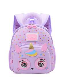 Rucsac elegant nou pentru studenți, cu modele mici și drăguțe, potrivit pentru băieți și fete, ușor și minimalist, ideal pentru școală sau călătorii - Violet - Vizualizare 13