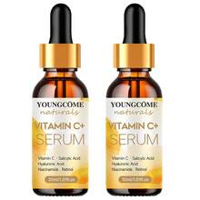 YOUNGCOME 维生素 C 和烟酰胺亮肤精华套装 – 暗沉肌肤的滋润保湿霜 | 补水、修护、均匀肤色 | 完美的节日护肤礼品 - 紅木色 - 查看 13