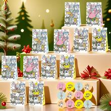 SPONGEBOB 12/24/36件装海绵宝宝主题创意卡通礼品袋+贴纸+派对眼镜，适合礼品包装、生日、派对、节日装饰，是馈赠亲朋好友的完美之选。 - 彩色 - 查看 14