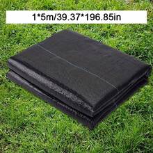1片重型黑色控制布 - PE园林景观布，适用于花园、草坪和农场，防紫外线、防水、透气，花园控制 | 景观布 | 防水布