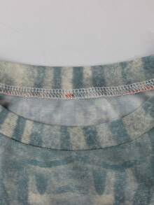 男士性感复古圣诞网纱长袖优雅Y2K绿色印花上衣，音乐节假日春季穿搭 - 綠色 - 查看 10