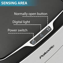 SUSTEAS Stainless Steel Automatic Sensor Trash Can – 10L/14L Touchless Kitchen & Bathroom Bin, Motion-Activated Lid, Odor Control, Battery-Powered (Brushed Stainless Steel) - 14L Bạc - Xem 3