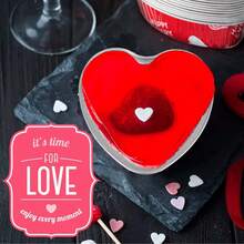 Aluminum Foil Cake Pan Heart Shaped Cupcake Cup With Lids 100 Ml/ 3.4 Ounces Mini Cupcake Cup Flan Baking Cups For Valentine Mother's Day Wedding Xmas Birthday - Multicolor - View 7