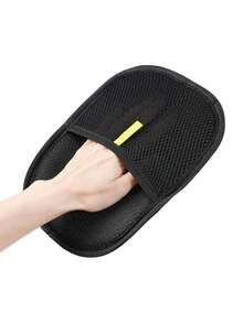 双面宠物毛发去除手套 - 猫狗专用去毛梳理刷 - 黑色 - 查看 9