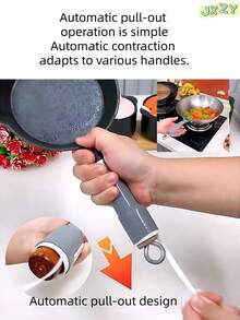 耐热锅柄套，高温锅铲柄隔热套，铁锅防烫硅胶炒锅柄套，手动铁锅防烫橡胶套，不锈钢锅，奶锅，煎锅柄套，家用