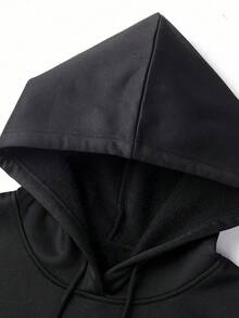 Men's Single Sided Printed Hooded Sweatshirt Rocky Boxing Movie Graphic Print Vintage Sport Style Kangaroo Pockets And Drawstrings Long Sleeves Loose And Casual Thick Fabric Ideal For Gifts In Autumn And Winter High Quality Men's Clothing S To XL - Negro - Ver 5