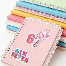 Bộ 50 miếng dán ngộ nghĩnh số 67, bộ nhãn dán thẩm mỹ, nhãn dán thể hiện cá tính, nhãn dán hoạt hình vẽ nguệch ngoạc, 67 nhãn dán thú vị, nhãn dán văn phòng phẩm, nhãn dán sổ lưu niệm, nhãn dán chống nước dùng cho ván trượt, hành lý, máy tính xách tay, cản xe, đồ dùng tiệc tùng. - D - Xem 5