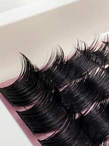 246pcs D Curl Manga Lash Clusters Thick 2 Styles Eyelash Clusters 10-18mm Lash Extensions With 3 Styles Bottom Lashes Wispy D Curly Individual Lashes Thick Cluster Eyelash Extensions - D - View 5