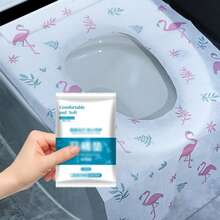 5/10/20 pezzi Coprisedili igienici monouso, essenziali da viaggio portatili, grandi protezioni impermeabili per il water, adatte per casa, viaggi, bagni pubblici, coprono completamente il water - Multicolore - Visualizzare 7