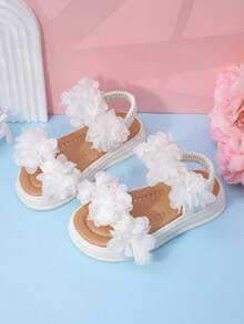 New Kids Sandals! White Flower, Soft Bottom Sandals, Children's Sports Sandals, Breathable Non-Slip, Hot Selling Summer Item! - White - View 6
