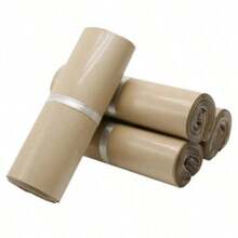 10/50pcs Self-Adhesive Plastic Mailing Envelopes - Polyethylene Courier Shipping Bags - Brown - View 5