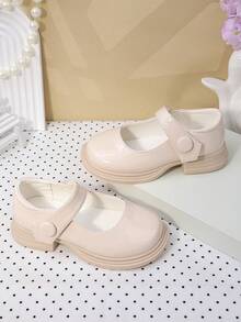 Children's Princess Shoes, Girls' Soft Bottom Leather Shoes, Fashion British Style Shoes, Popular Korean Version, Suitable For All Seasons