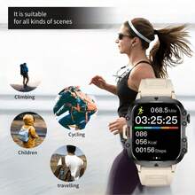 1.81" HD Touchscreen Smart Watch, Wireless Calling, Music Control, Multiple Sports Modes, LED Flashlight, Compatible With IOS & Android, Unisex Gift For Men & Women - Multicolor - View 9