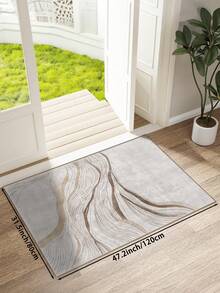 Thảm trải sàn màu trắng và xám với họa tiết đường kẻ trừu tượng và sóng tối giản hiện đại, chất liệu nhung mềm mại, thoải mái, mặt sau chống trơn trượt, thích hợp cho phòng khách, phòng ngủ, phòng tắm, nhà bếp, phòng ăn, văn phòng, lối vào, các dịp lễ hội. - xám trắng - Xem 7