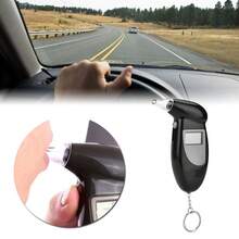 Pantalla Lcd Professional De Prueba De Alcohol Al Respecto - Negro - Ver 4