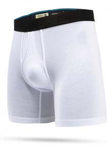 Stance Butter Blend Boxer Brief | Ultra-Soft Everyday Underwear | 6" Inseam Feather-Seam™ Comfort & Medium Support | Regulation White - 白色 - 查看 1