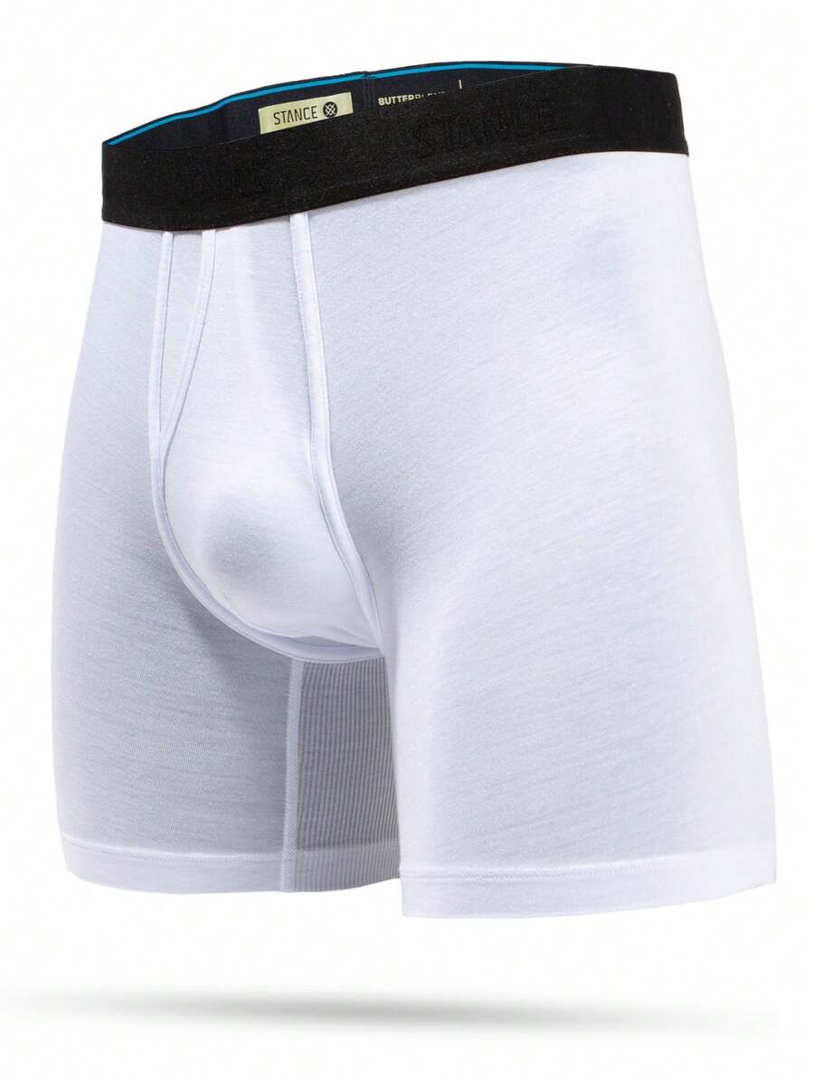 Stance Butter Blend Boxer Brief | Ultra-Soft Everyday Underwear | 6" Inseam Feather-Seam™ Comfort & Medium Support | Regulation White - 白色 - 查看 1