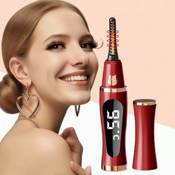 Electric Eyelash Curler, Creates Perfect Curled Lashes, Long-Lasting Shaping, USB Rechargeable, Suitable For Home And Travel Use, Gift For Women, Portable Eyelash Curler