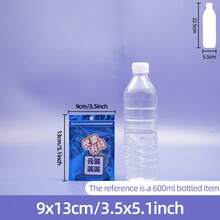 100 个可重复密封礼品袋，用于珠宝收纳，迷你拉链彩色铝箔袋聚合物薄膜样品袋，非常适合派对食品糖果收纳，返校情人节