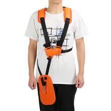 Correa Para Hombro Recortadora, Correa Para Arnés Cortacésped, Correa Doble De Nylon Para Desbrozadora - Naranja - Ver 1