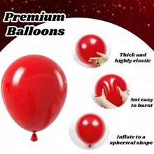 50pcs/Set 10-Inch Red, Black, Gold, Multicolor Confetti Balloons, Suitable For Birthday, Wedding, Valentine's Day, New Year, Anniversary Party Decoration - Multicolor - View 4