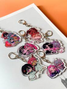 1 móc khóa acrylic hình nhân vật hoạt hình (Till, Sua, Ivan, Hyuna, Luka, Mizi), đồ lưu niệm anime, phụ kiện điện thoại hoạt hình, móc khóa xe hơi, mặt dây chuyền ba lô, phụ kiện túi xách, tượng hoạt hình, quà tặng Halloween - Nhiều màu - Xem 2