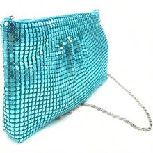 - Bolso de malla metlica para mujer - M + Azul - Ver 3