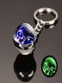 12 Zodiac Constellations Luminous Double-Sided Glass Keychain, Portable High-Quality Happiness! Hang On Bags, Keys, Luggage To Instantly Brighten Up Your Everyday Life. Zodiac Guardian Symbol For Yourself Or As A Gift To Friends, Let Your Exclusive Constellation Accompany You Everywhere By Hanging On Bags, Keys, Luggage. - Multicolor - View 15