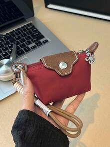 lulu kewen Modische und einfache Mini-Münztasche als Dekoration, die an Taschen in verschiedenen Farben aufgehängt werden kann. Kleine Geschenke können als Geschenke an die besten Freundinnen vergeben werden. Damen Geldbörse, Mini-Geldbörse, Portemonnaie, Handgelenktasche, Münzbörse - Verschiedenfarbig - Übersicht 16