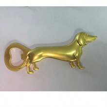 1 Peça Abridor de Garrafa de Metal em Estilo Vintage com Desenho Fofo de Cachorro Salsicha - Adequado para Decoração em Casa, Cozinha, Restaurante e Bar, ótimo para o Dia dos Pais, presente perfeito